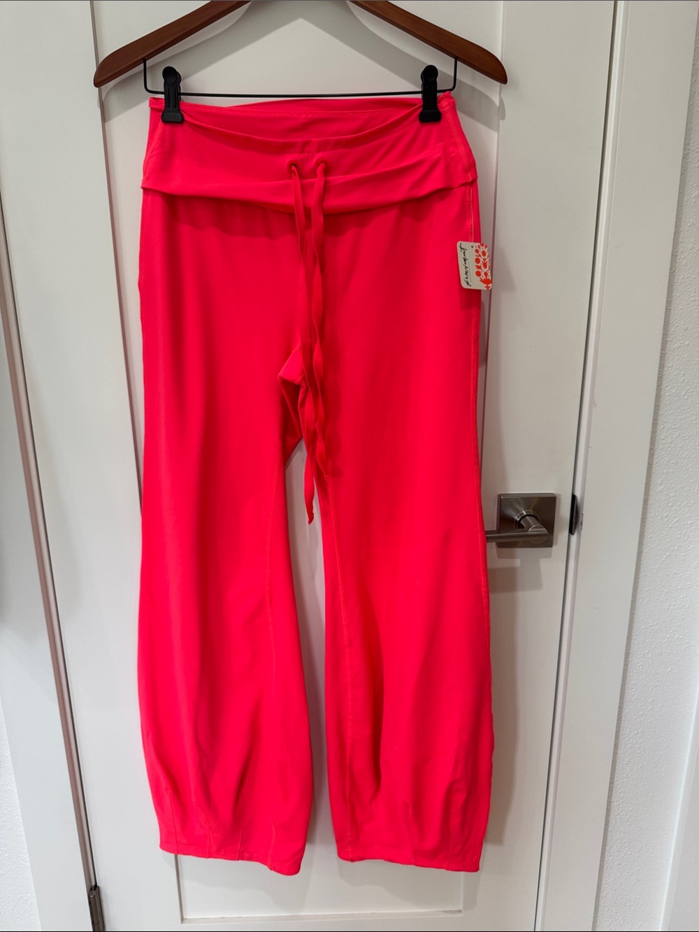 Free People Movement Women’s Bright Pink Drawstring Yoga Pants